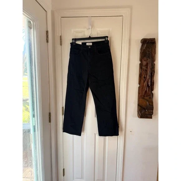 Joes Jeans Margot High Rise Cropped Straight Black Denim Womens Size 29 - Picture 2 of 4